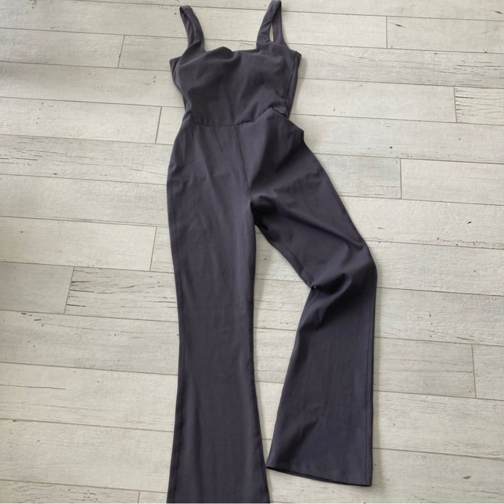 Grey Tight Jumpsuit